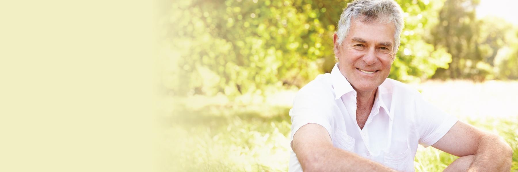 Older gentleman smiling 